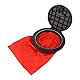 Alomejor Kajak Lukendeckel Deckplatte Hatch Marine Cover Ausziehbare Deckplatte mit roter Tasche für Kayak Boat Marine