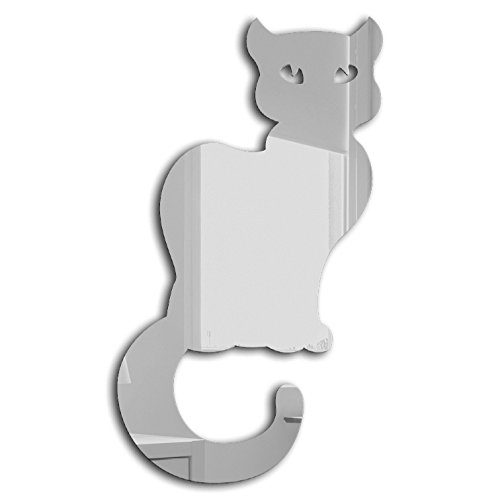 Miroir Déco Chat Assis Décoration Murale 70 x 40 cm