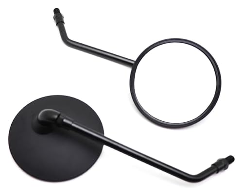 Retrovisores de moto negros 8/10mm ideales para rutas urbanas en Vespa GTS o GT