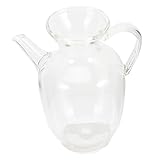 Théière en verre - la poignée du pichet est de conception ergonomique, confortable à tenir et facile à verser, récipient d'eau