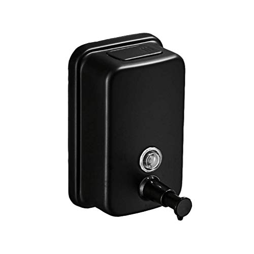 SunXue Shelves 500ml Soap Dispenser Black Wall-Mounted Shower, 304 Stainless Steel, Hotel Home Manual Shower Box Shampoo Box (Size : 500ML)