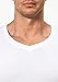 Comfneat Men's Undershirts Viscose V-Neck Cool Feeling T-Shirt 3-Pack (White 3-Pack, L)