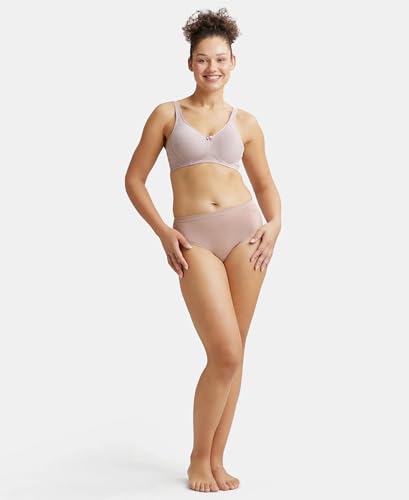 Image of Jockey ES13 Plus Size Bra | Wirefree | Non Padded | Full Coverage |Side Panel Support | Super Combed Cotton Elastane Fabric