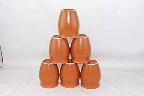 Odishabazaar Ceramic Kulhar Cups Traditional Indian Chai Tea Cup Set of 4