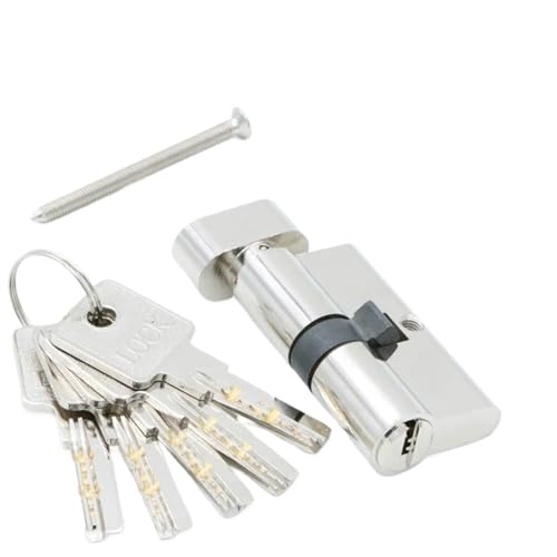 Cerraduras de puertas Cilindros de cerradura de seguridad 55 60 65 70 75 80 mm Uso apto para cerradura de puerta de 35- 50 mm de espesor Uso apto para cilindros de cerradura de núcleo doméstico 5 llav