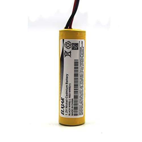 elxjar (5-Pack) 1.2V 800mAh Ni-CD AA Battery Replacement for Unitech AA800mAh OSA268 ELB-CS01 DAA900BT Lithonia EXR LED EL M6 Exit Sign Emergency Light