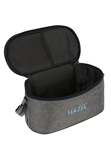 Image of HAZEL Lunch Bag for Office Men and Women | Lenght 28 cm x Height 13.5 cm with Shoulder Handle | Water Resistant Tiffin Bag for Kids to School | Tiffin Cover Bag Only, Flat Bag