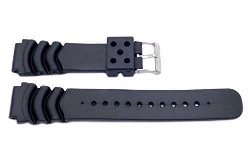 22mm PVC Rubber Curved Diver Watch Band Strap Fits Seiko Divers Model