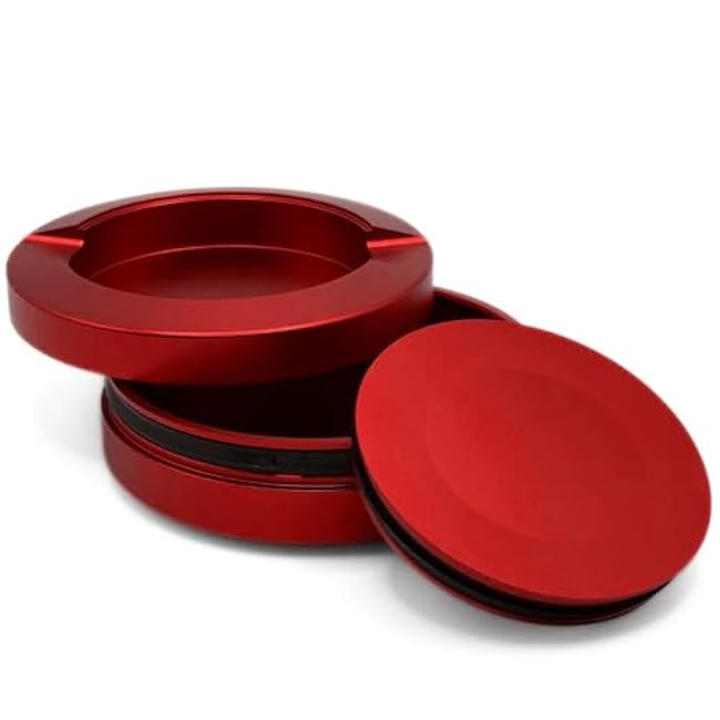 Metal Container for ZYN | Metal ZYN Can | Snus Can | ZYN Can | ZYN Holder | Metal Can | Smell Proof Container | Snus Container | ZYN Container | Accessory for ZYN (Red)