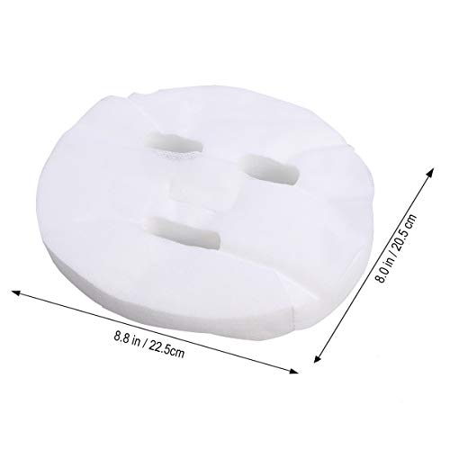 Miniatura 7 de Frcolor Hoja De 100pcs Mascarilla Facial Desechable Blanco Algodón Cosmético De Agrandamiento Máscara Facial