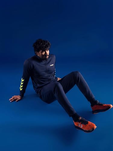 Image of hummel Promo Men's All weather Regular Fit Track Suit with Zipper and Pockets Comfortable Breathable Stretchable Soft Fabric For Everyday Use Ideal for Gym Training or Running Loungwear
