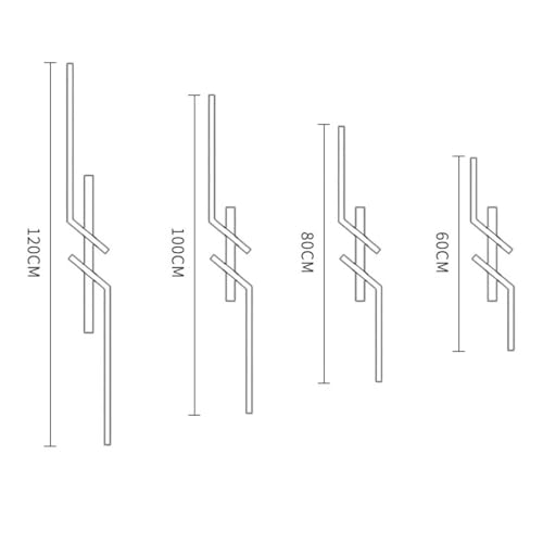 Plafonnier LED dimmable or 120cm avec télécommande pour salon - 6