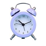 Double cloche en métal : conçu avec une double cloche en métal, ce réveil est non seulement élégant mais également parfait pour les personnes qui ont tendance à dormir plusieurs fois. Il fournit un son d'alarme fort et clair pour vous assurer de vous réveiller à l'heure.