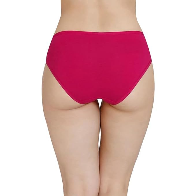 Image of LOURYN KOULYN Solid Low Rise Cotton Bikini Panty Pack(Pack of 3)