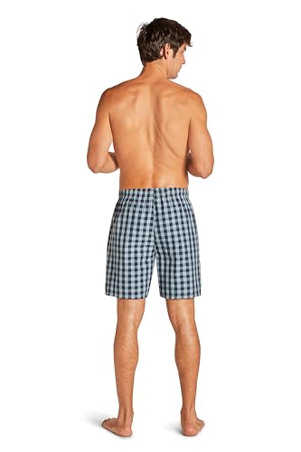 TAHARI Woven Pajama Shorts for Men – Lightweight Poplin Cotton Sleepwear with Drawstrings and Pockets3