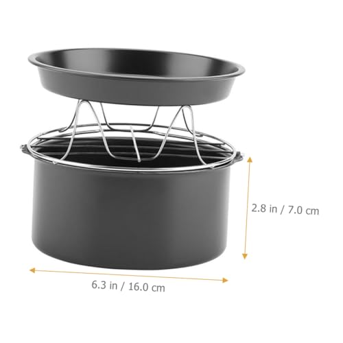 TIDTALEO 1 Conjunto De Acessórios Para Fritadeira De Ar Espeto De Fritadeira Frigideira De Ar Bandej