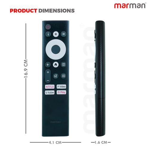 Image of marman Compatible with Coocaa Google Tv Remote Control Suitable for Smart FHD UHD LED QLED HD Ready 4K Android Television Non Voice Command - Match Keys Exactly with Existing Remote