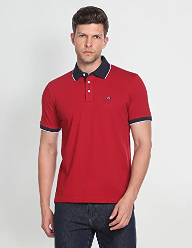 Image of Arrow Sport Men Regular Fit Solid Polo T-Shirt for Men - Polo Neck, Half Sleeves Mens Tshirt