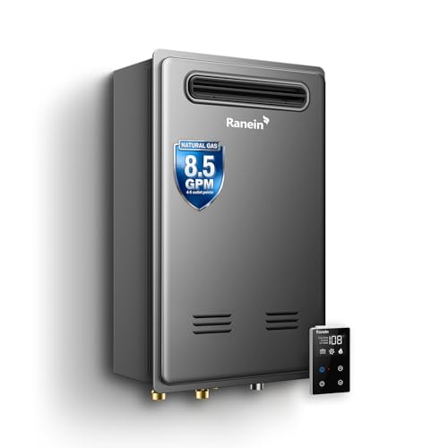 GEN II Ranein Natural Gas Tankless Water Heater Max 8.5