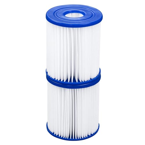 Bestway | Pool Filter Cartridge Type I 2 Pack Cartridges Filter for Cleaner and Healthier Pool Water Replacement Filter for Hot Tubs and Pools