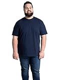 Fruit of the Loom Men's Eversoft Cotton T-Shirts Sizes, Big & Tall-Crew-Navy, 3X-Large Big