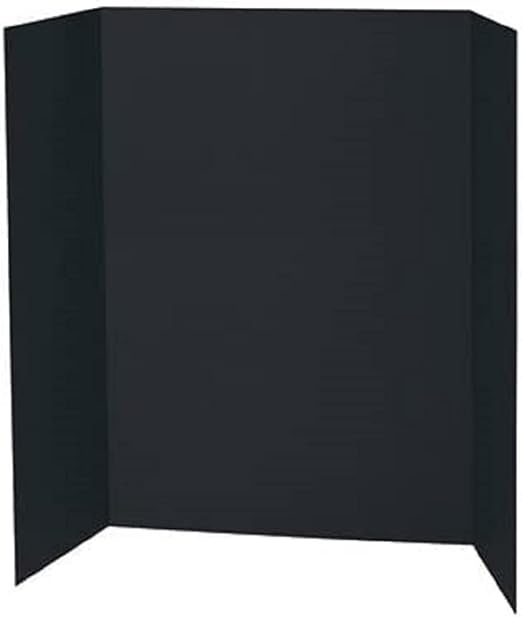 PROTECTAFILE Black TriFold Spotlight Foam Presentation Board 840 x
