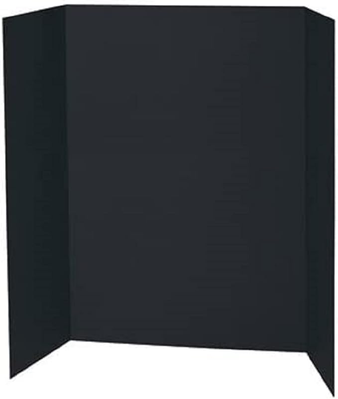 PROTECTAFILE Black TriFold Spotlight Foam Presentation Board 840 x
