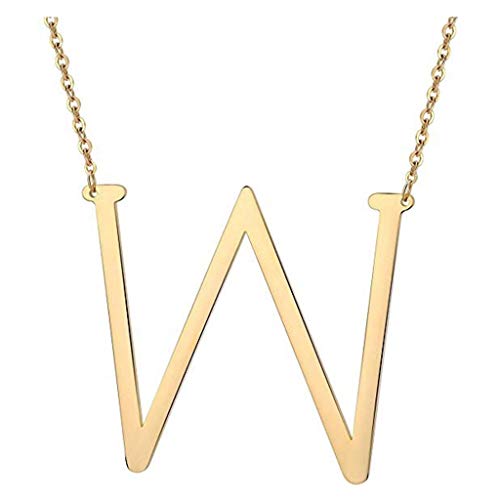 Letra de acero 26 Love Clavicle titanio corazón melocotón collar collar collar cadena accesorio Cover