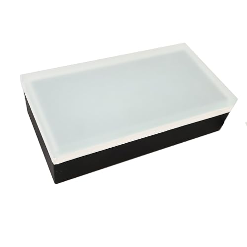 Image of LUMENGY Paver Light 4x8 Inch (3.85 x 7.79), 2700K Warm White, Glare-Free Brick Lighting for Driveways, Walkways, Pool Decks and Patios, 12V Hardwired, IP67 Waterproof, Drive-Over Rated