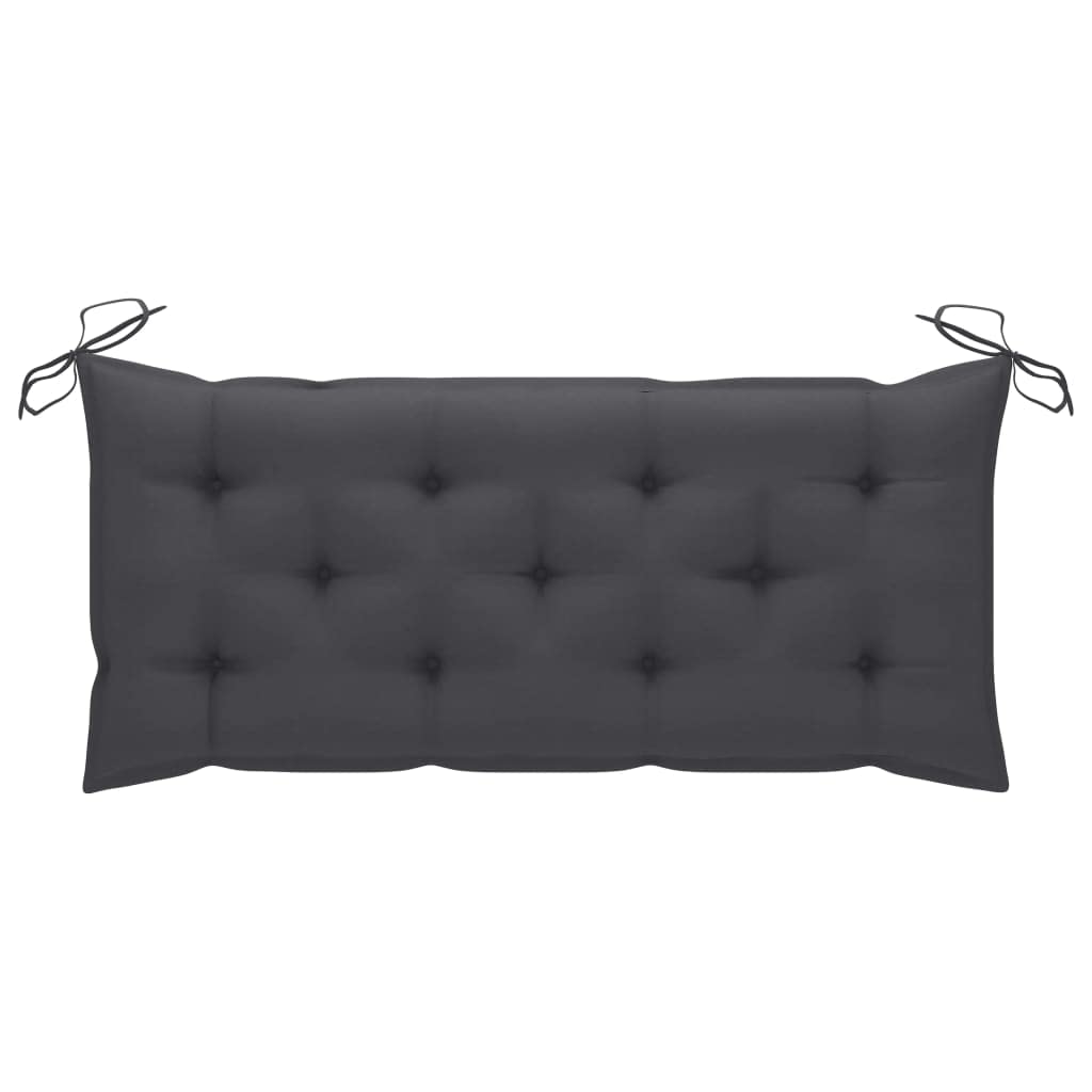 Banco plegable de bambú 118 cm con cojín