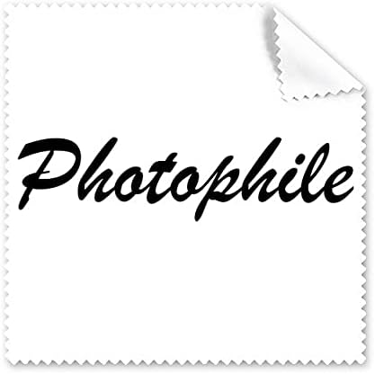 Stylish Word Photophile Art Deco Gift Fashion Cleaning Cloth Phone Screen Glasses Cleaner 5pcs image 2