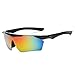 Produktbild L-yxing Augen schützen Männer und Frauen außerhalb des Sportfahrens mit Myopie-PC-explosionsgeschützter Sonnenbrille 5 Pay localize HD-Objektiv (Size : Black/5 Piece Set)