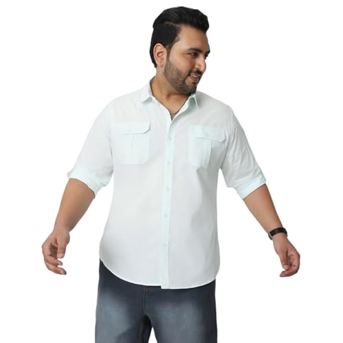 Image of Urbano Plus Men's Cotton Full Sleeve Regular Fit Casual Solid Shirt