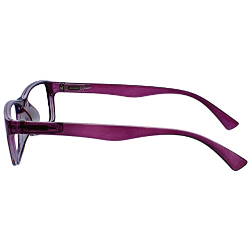 La Compañía Gafas De Lectura Púrpura Lectores Estilo Diseñador Hombres Mujeres UVR092P +1,00