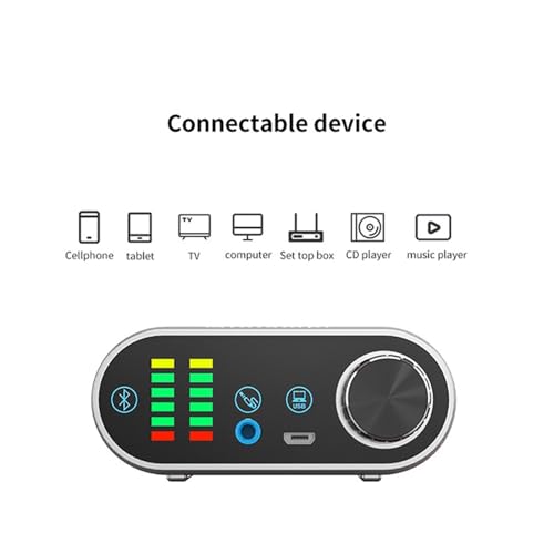 Amplificador de audio estéreo Interfaz Mezclador de audio profesional Amplificador de audio estéreo Receptor Mini Hi-Fi Clase D Amplificador integrado for equipos de altavoces domésticos rango de tran - imagen 3