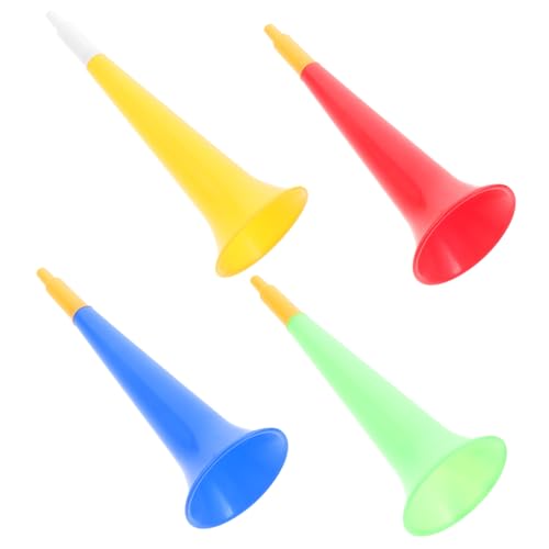 BESPORTBLE 4Pcs Football Cheering Horns Noise Maker for Parties Events Soccer Matches Fun Party Favors Props for Celebrations