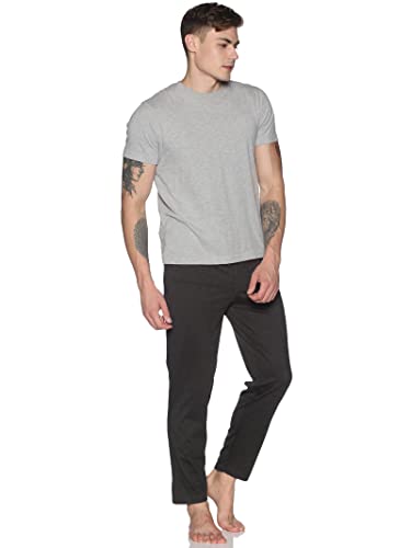 Image of Dollar Cotton Rich Fabric Solid Men's Track Pant | Contrast net Folding | One Side Zipper Pocket with Label Branding | Self Waistband with Drawcord | Wide Array of Attractive Colours