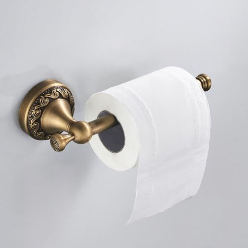 Biutimarden Brass Waterproof Toilet Roll Holder Wall Mounted Toilet Paper Holder Contemporary Design Tissue Roll Holder for Toilet &Washroom - Image 2