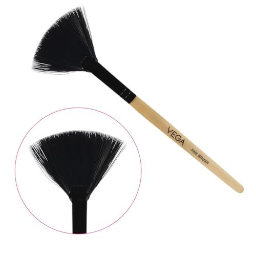 Image of VEGA Fan Makeup Brush, (EV-11) - Wooden