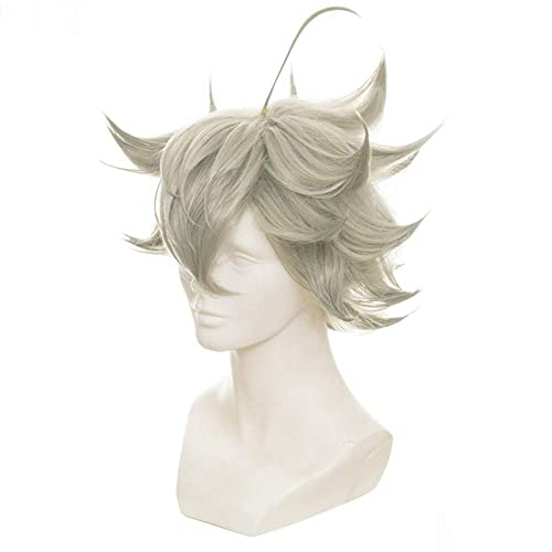C-ZOFEK Men's Asta Flaxen Short Wig for Halloween Cosplay Costume (Flaxen)