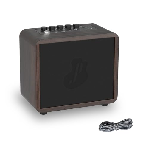 JUSTPRO 15W Mini Guitar Amp, Portable Acoustic/Electric Guitar Amplifier Rechargeable, Wireless...
