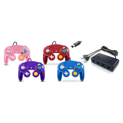 FIOTOK Gamecube Controller Adapter Compatible with...