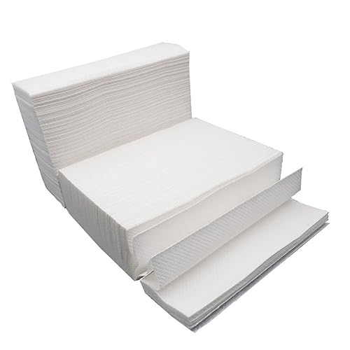 BCOATH 400個 バスルームペーパー 業務用ティッシュ 厚手のペーパータオル ティッシュペーパータオル テーブルティッシュ 白い