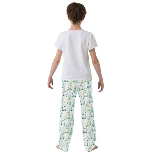 Gnome with Clover Boys Long Pants Soft Trousers Elastic Waist Kids Lounge Bottoms with Pockets S-XL3