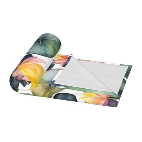 Coussinets de lys noirs plaid doux couverture lit et canapé