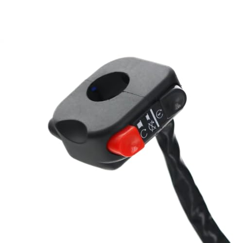Commodo clignotant moto 22mm droit étanche avec bouton klaxon intégré