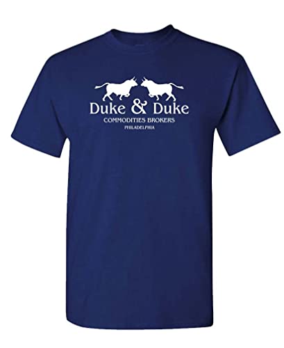 Duke and Duke - Commodities Brokers - Comedy - Unisex T-Shirt (Large Navy)