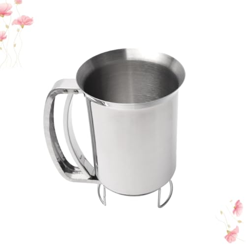 Dispensador de masa de acero inoxidable para hornear magdalenas en la cocina casera familiar 7