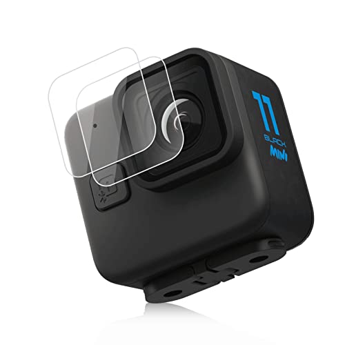 PULUZ GoPro Hero11 Black Mini用液晶保護フィルム GoPro Hero11 Black Mini用レンズフィルム 2枚 高透過率 耐衝撃 傷防止 強化レンズフィルム GoPro Hero11 Black Miniに対応アクセサリ
