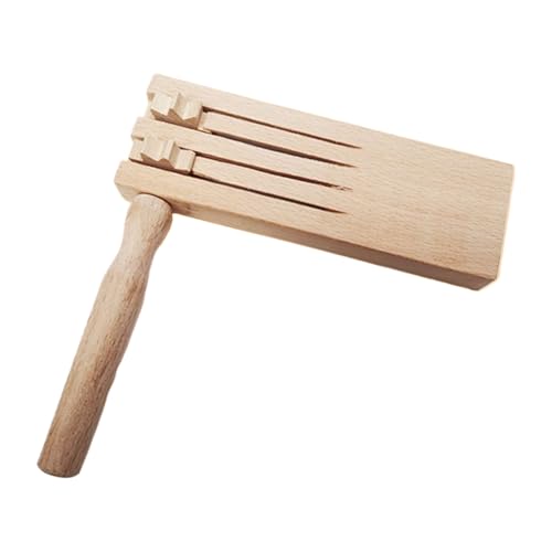 Trinquete de madera para niños: herramientas de aprendizaje crujientes para el desarrollo de la primera infancia, ideal para fiestas de juegos, eventos deportivos, celebraciones y celebraciones